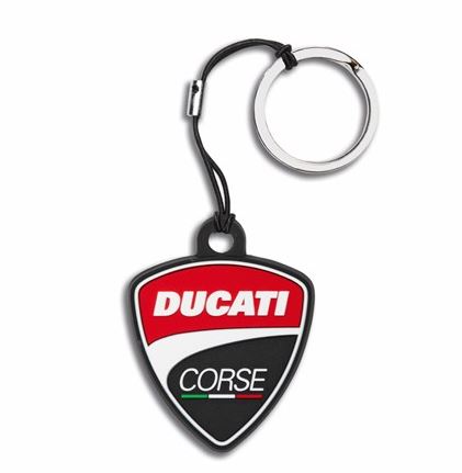 Ducati Corse Shield Rubber Key Ring