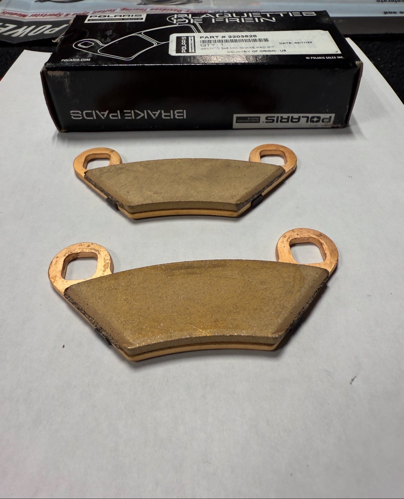 NEW OEM Genuine Polaris High Performance Brake Pad Set of Two Pads 2203628