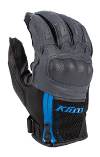 NEW Klim Induction Glove Asphalt - Electric Blue Lemon
