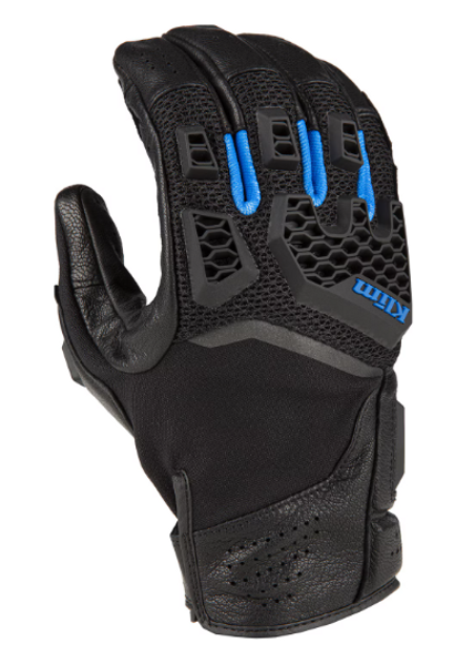 NEW Klim Baja S4 Glove Black - Kinetik Blue