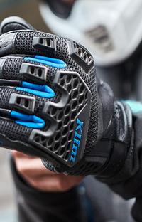 NEW Klim Baja S4 Glove Black - Kinetik Blue
