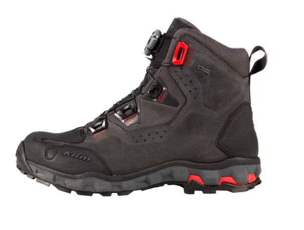 NEW Klim Outlander GTX Boot Asphalt - High Risk Red