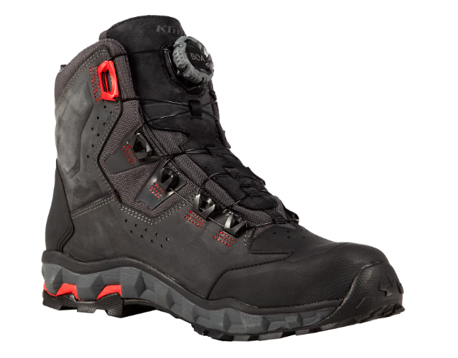 NEW Klim Outlander GTX Boot Asphalt - High Risk Red