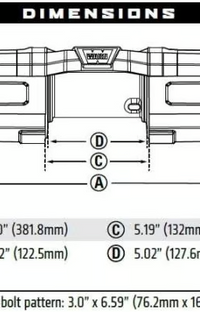 Warn 101145 AXON 45 Powersports/ATV Winch - 4,500 lb Capacity 374726
