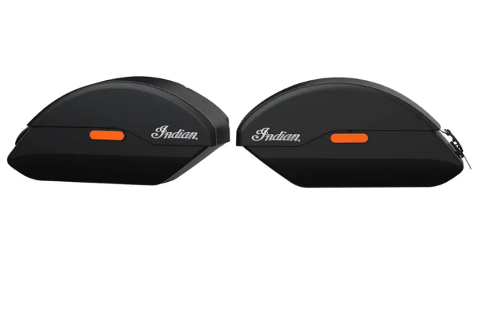 NEW Indian Quick Release Semi-Rigid Saddlebags in Black, Pair 2889282-VBA