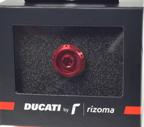 NEW Ducati Performance Rizoma Billet Oil Filler Cap Plug Red 97380871AB