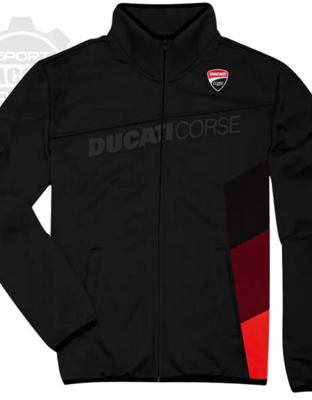 NEW Ducati DC Sport Full Zip Fleece Jacket Black
