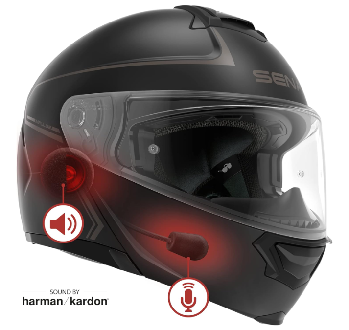 NEW Sena Impulse DOT Flip Up Modular Bluetooth Helmet Sound by Harman Kardon MD