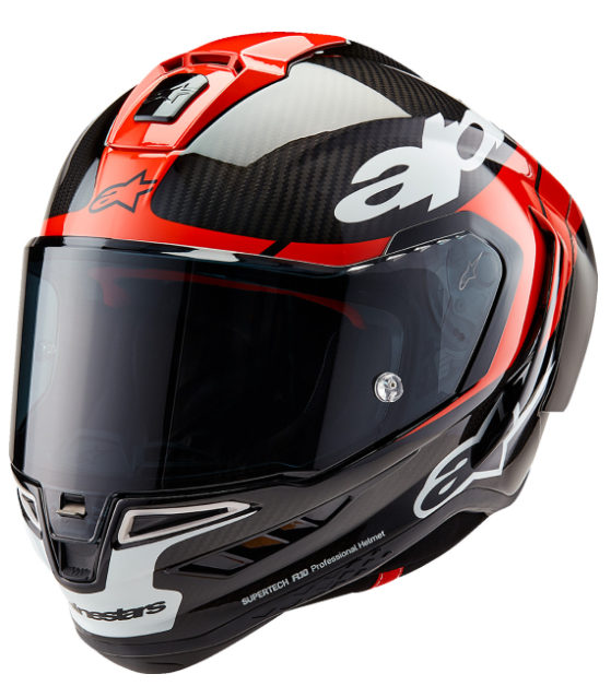 NEW Alpinestars Supertech R10 Element Helmet Carbon/Red/White