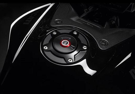 NEW OEM Ducati Black Billet Aluminium Tank Cap 97780051BA