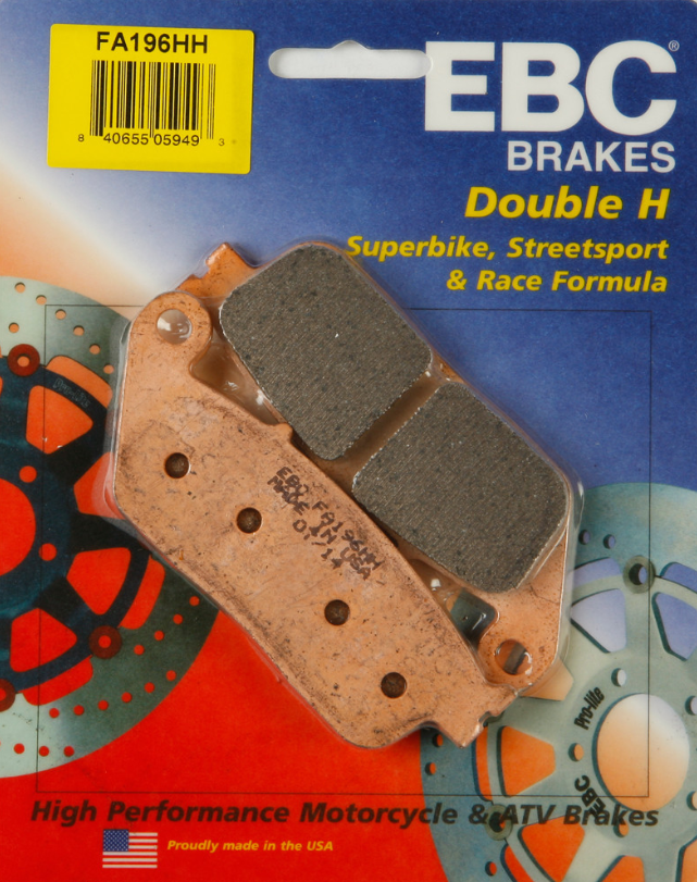 EBC Double-H Sintered Brake Pads FA196HH 61-1961 15-196H FA196HH 160850