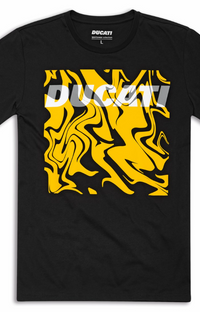 NEW OEM Ducati Art Yellow and Black T-shirt
