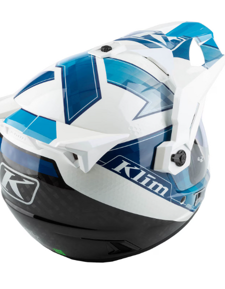 NEW Klim Krios Pro Helmet Spectrum White Blue