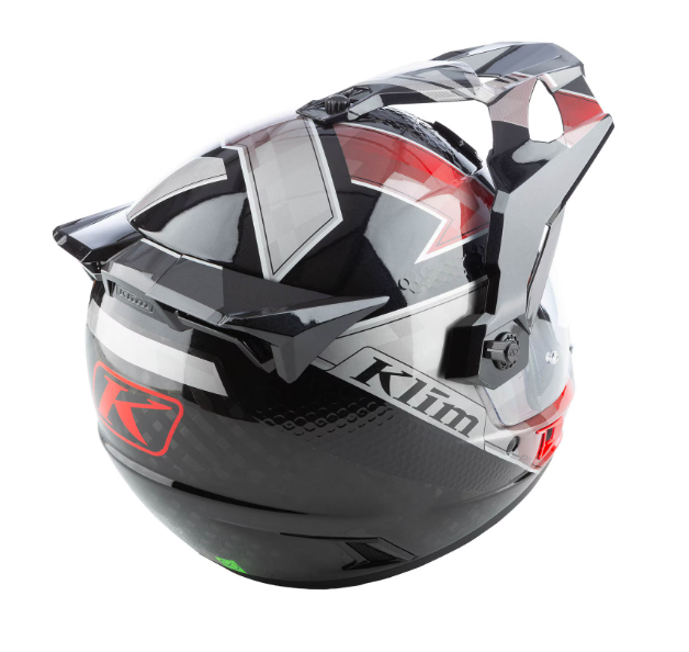 NEW Klim Krios Pro Helmet Spectrum Black Fiery Red