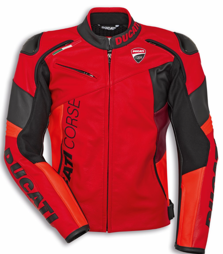 NEW Ducati Corse C6 Perforated Leather Jacket