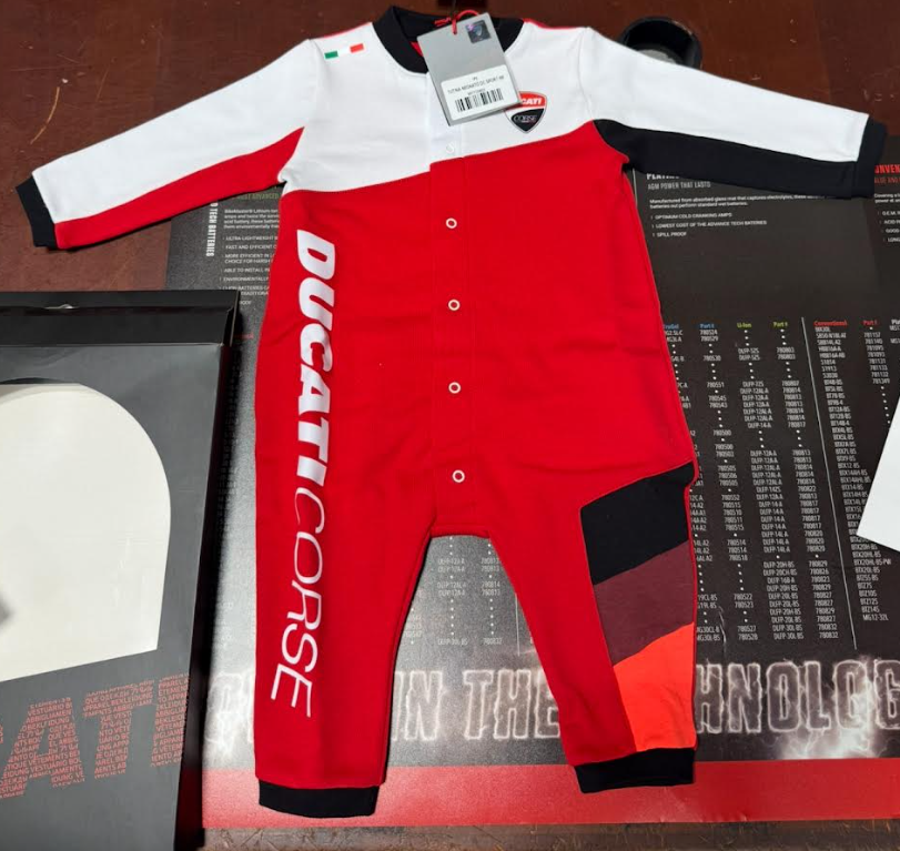 NEW Ducati DC SPORT BABY SLEEPSUIT