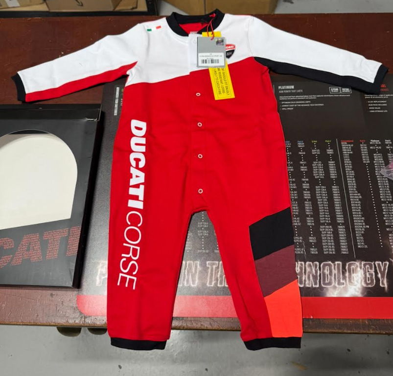 NEW Ducati DC SPORT BABY SLEEPSUIT