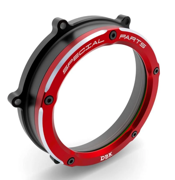 Red Ducabike Ducati Clear Clutch Cover Panigale V4 CCV401DA