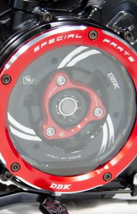 Red Ducabike Ducati Clear Clutch Cover Panigale V4 CCV401DA
