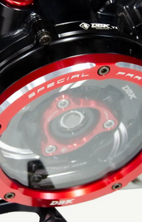 Red Ducabike Ducati Clear Clutch Cover Panigale V4 CCV401DA

