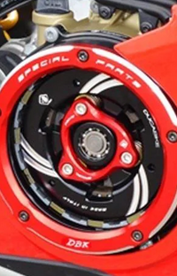 Red Ducabike Ducati Clear Clutch Cover Panigale V4 CCV401DA
