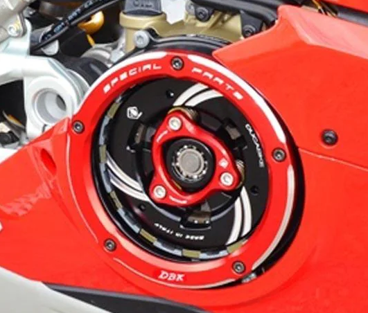 Red Ducabike Ducati Clear Clutch Cover Panigale V4 CCV401DA