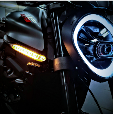 OEM Ducati Monster 937 Front Integrated Dynamic LED Turn Indicator Kit 96681221AA