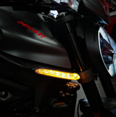 OEM Ducati Monster 937 Front Integrated Dynamic LED Turn Indicator Kit 96681221AA