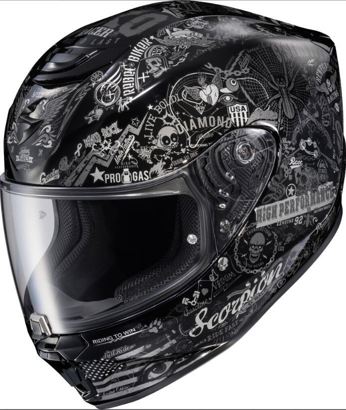 NEW Scorpion EXO-R330 Shake 2 Black Large Helmet