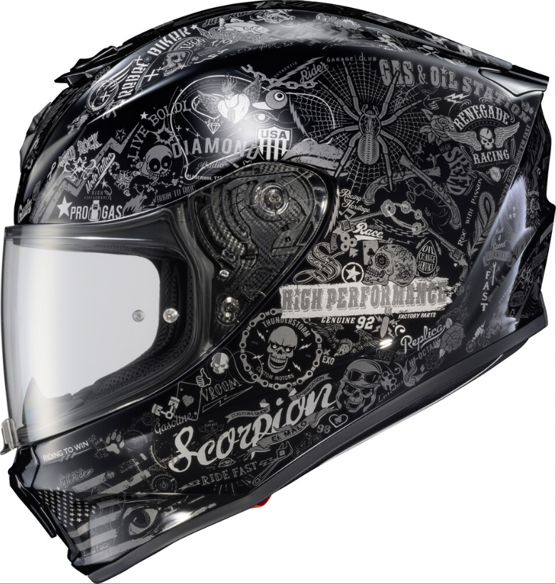 NEW Scorpion EXO-R330 Shake 2 Black Large Helmet