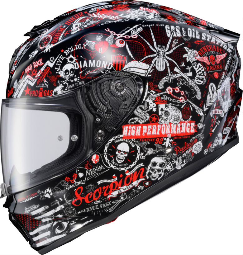 NEW Scorpion EXO-R330 Shake 2 Red Large Helmet