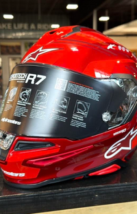 Alpinestars S-R7 A-Core Red White Glossy Medium Helmet
