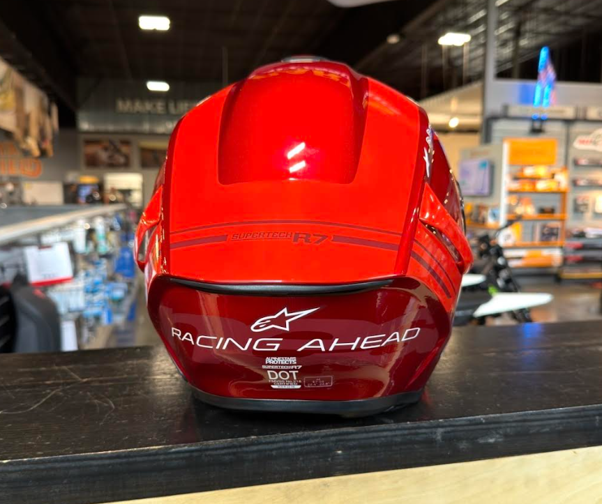 Alpinestars S-R7 A-Core Red White Glossy Medium Helmet