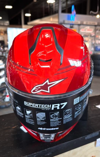 Alpinestars S-R7 A-Core Red White Glossy Medium Helmet
