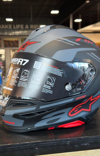 Alpinestars S-R7 A-Core Matte Black Gray Red Large Helmet
