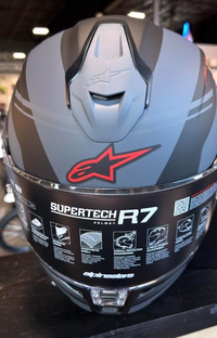 Alpinestars S-R7 A-Core Matte Black Gray Red Large Helmet
