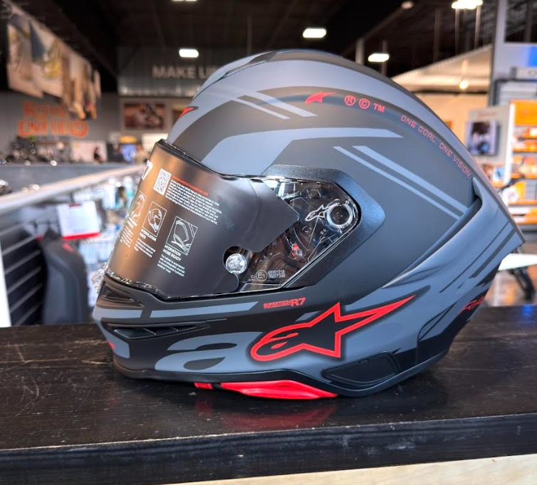 Alpinestars S-R7 A-Core Matte Black Gray Red Large Helmet