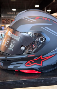 Alpinestars S-R7 A-Core Matte Black Gray Red Large Helmet
