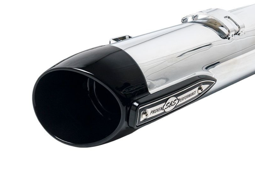 S&S Cycle Indian Chrome 4" Broadhead Slip-On Mufflers 550-1076