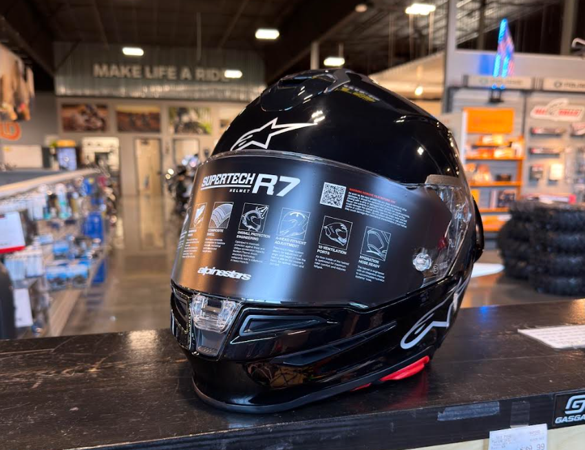 Alpinestars S-R7 Black Glossy XL Helmet