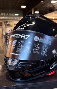 Alpinestars S-R7 Black Glossy Medium Helmet
