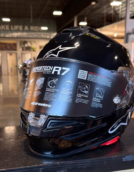 Alpinestars S-R7 Black Glossy Medium Helmet
