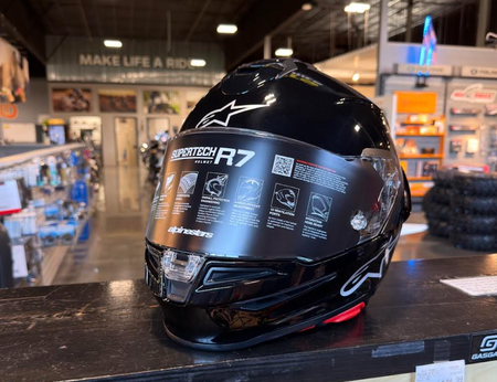 Alpinestars S-R7 Black Glossy Medium Helmet