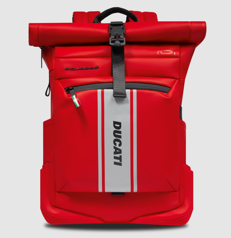 Ducati D-Piquadro Roll Backpack Red 987801901