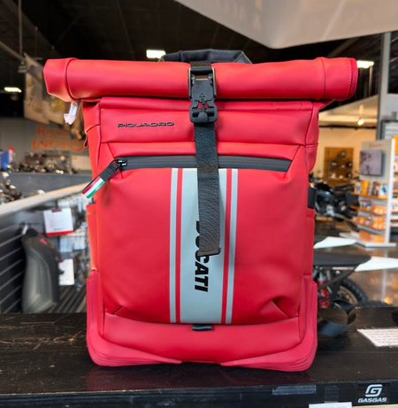 Ducati D-Piquadro Roll Backpack Red 987801901