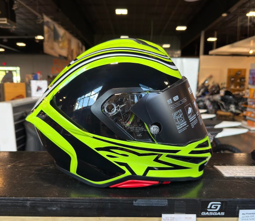 Alpinestars S-R7 Zeal Yellow Flou Medium Helmet