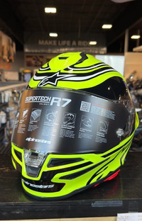 Alpinestars S-R7 Zeal Yellow Flou Medium Helmet
