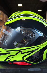 Alpinestars S-R7 Zeal Yellow Flou Medium Helmet
