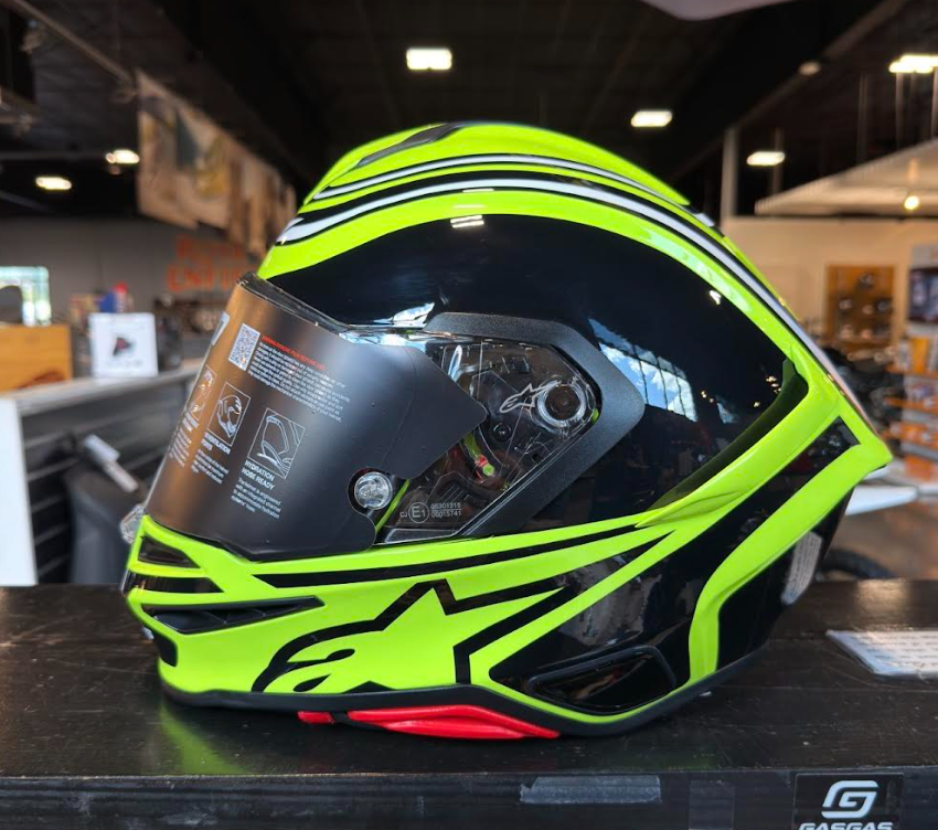 Alpinestars S-R7 Zeal Yellow Flou Medium Helmet