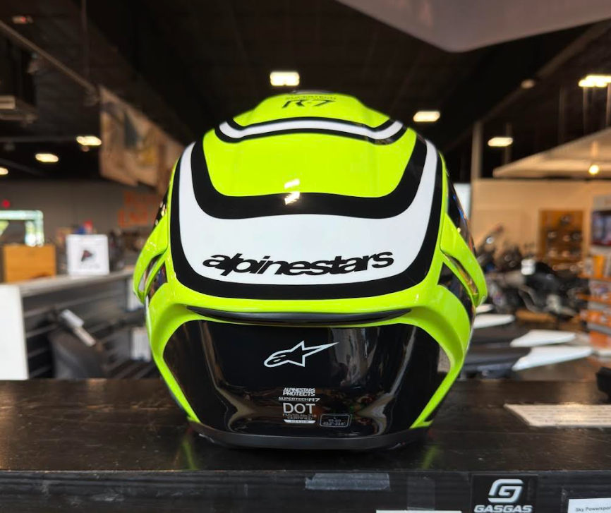 Alpinestars S-R7 Zeal Yellow Flou Medium Helmet